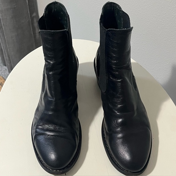 Fiorentini + Baker Chelsea Boot Size 40 9.5/10 Black Leather - Picture 2 of 10